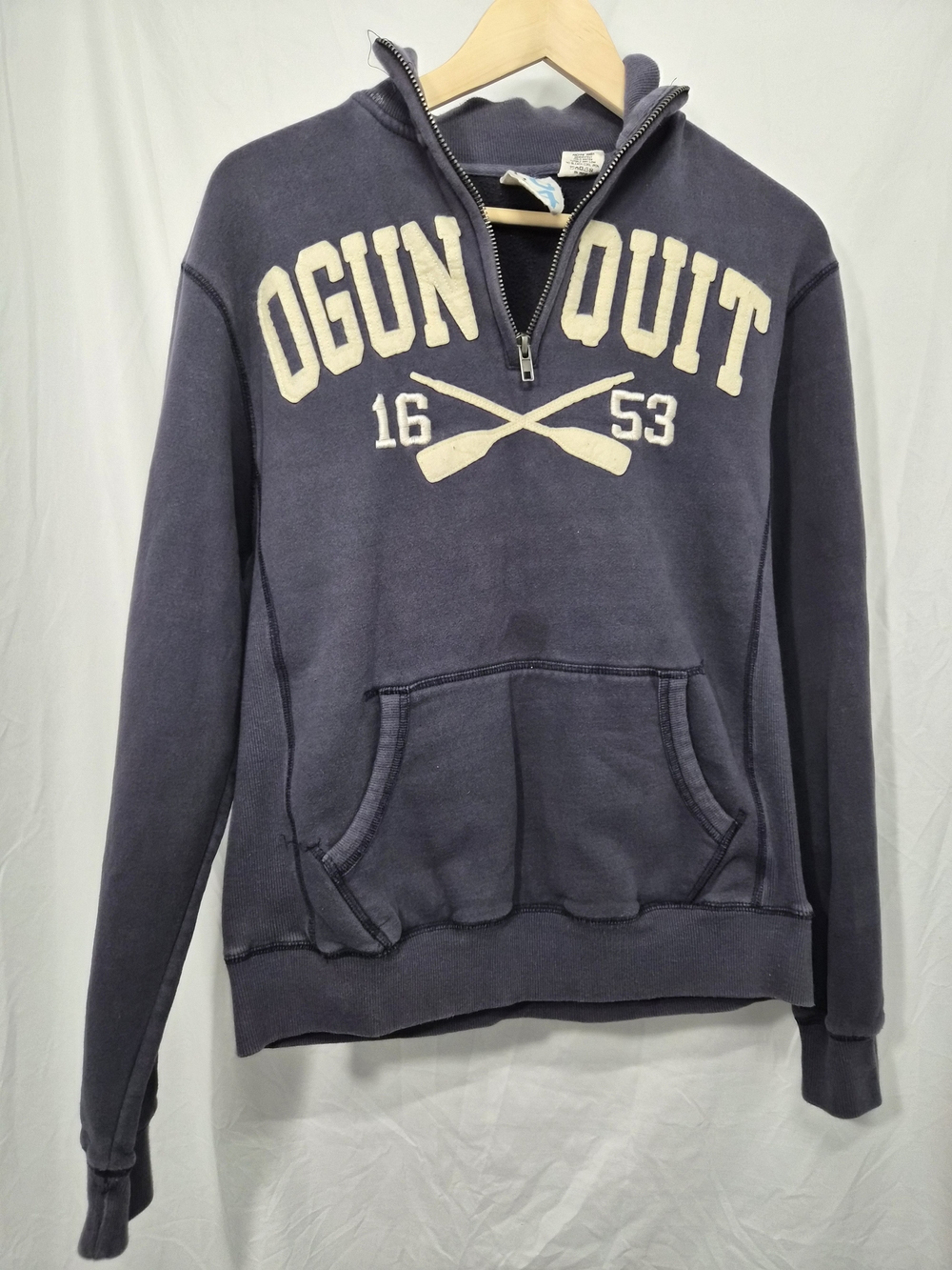 Blue 84 Ogunquit Maine Quarter Zip Hoodie